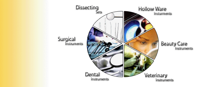 Surgical Instruments, Dental Instruments, Beauty Care Instruments, Veterinary Instruments, Hollow Ware Instruments, Dissecting Sets, Medical Suppliers, Surgical Products, Medical Products, Sialkot Medical Company, Sialkot Exporter, Beauty Instruments, Beauty Care Tools, Surgery Tools, Beauty Products, Manicure Suppliers, Tools for Surgery, Sialkot Export Industry, Sialkot ISO 9001, 2000 Certified, Multinational Exporters, Manufacturers Exporters Sialkot, Manicure Pedicure Instruments, Pakistan